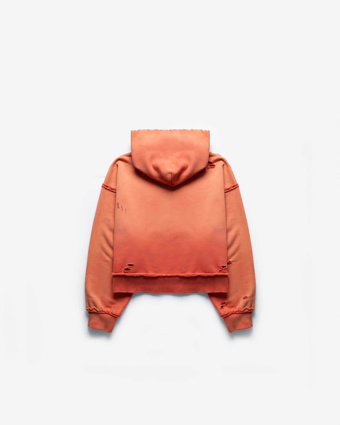 JUMBO CRASH ZIP HOODIE (SUN-FADED ORANGE)
