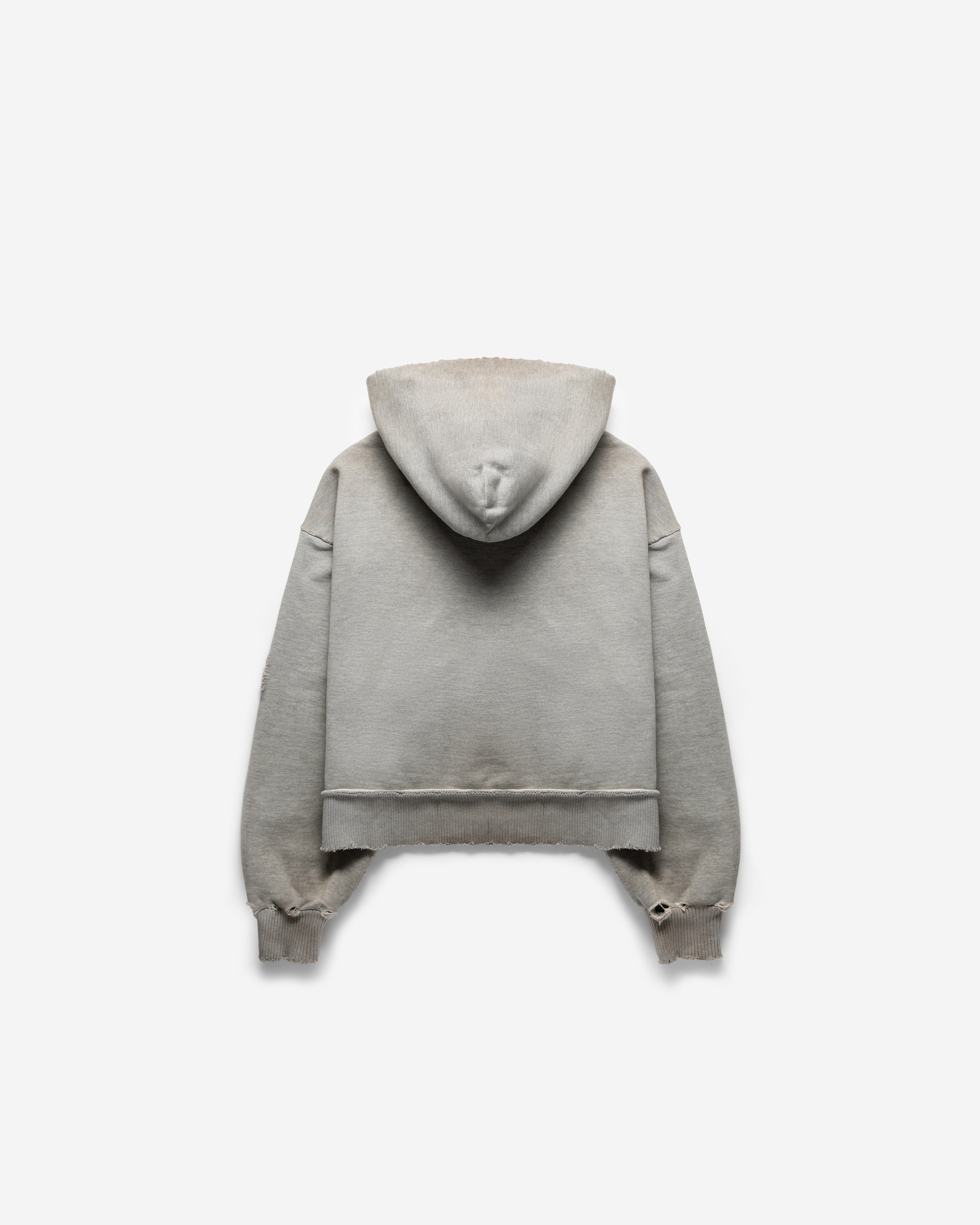 JUMBO CRASH ZIP HOODIE (HEATHER GREY) – SOIF DÉ LUXE
