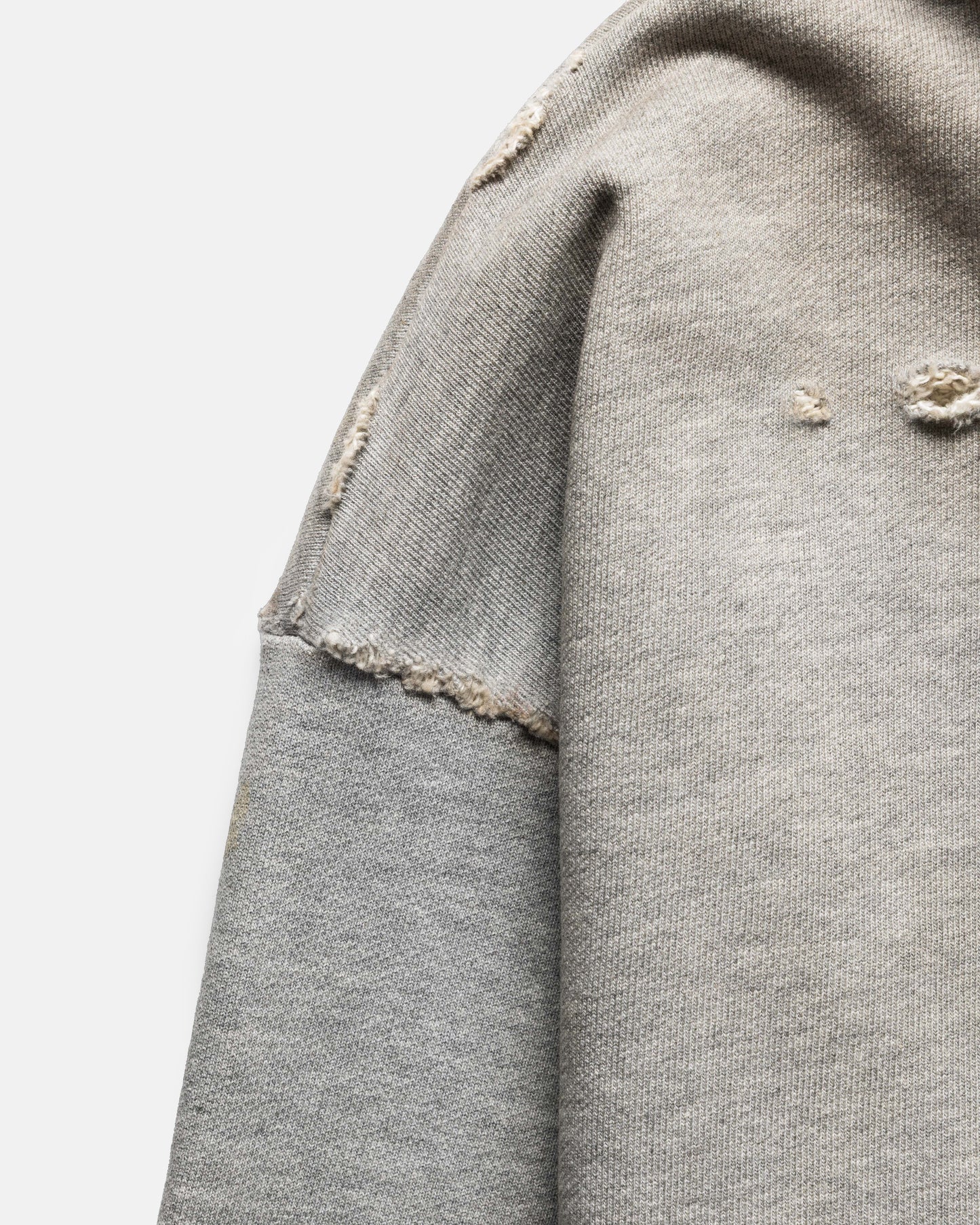 JUMBO CRASH ZIP HOODIE (HEATHER GREY)